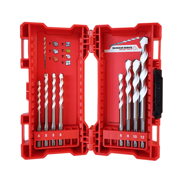 Multi-Material Drill Bit Set 8pc, , hi-res